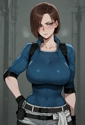 (ratatatat74), (Jill Valentine), solo, <lora:ratatatat74-000050:2>