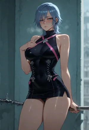 (ratatatat74), (Aqua, Kingdom Hearts), solo, <lora:ratatatat74-000050:2>