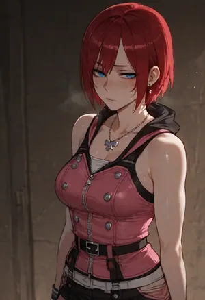 (ratatatat74), (Kairi, Kingdom Hearts), solo, <lora:ratatatat74-000050:2>