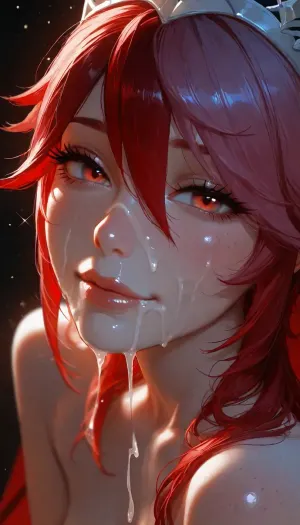zzRosaria, rosaria, (genshin, impact), solo, bags, under, eyes, hair, between, long, eyelashes, multicolored, lips are glossy, pale albino skin, . solo, looking at viewer, smiling, cum on face. Cumshot. Cum on neck. Cum dripping from face. Cum dripping from side of mouth. Cum on shoulder. Cum on tits. Dripping cum. side view black background., (dappled light, dappled sunlight), . Photorealistic, Hyper-detailed, 8k resolution, Sharp focus, Masterpiece, Extremely high fidelity, (perfect detailed face), (high realistic), (extreme realism), Natural blemishes, freckles, moles, discolorations, Subsurface scattering, Photorealistic, ., saturated, vibrant colors, contrast., dark background, (incase:.8), masterwork, masterpiece, best quality, high detailed, light through hair, very aesthetic, 8k, cum on face, dripping cum. cum dripping from face, flash on the girl., backlight, edge lighting. 1girl, sparkle, looking, at, viewer, glowing, <lora:MJ52:1.7>, <lora:Jeweled eyes-NAI:2>, <lora:BUT_SDXL_SHS:2>, <lora:attractive_notrigger:1.4>