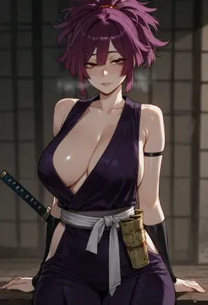 (Ratatatat74), (yuzuriha from Jigokuraku), solo, <lora:ratatatat74-000050:2>