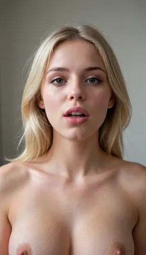 Blonde girl 20 years old, big tits, topless, medium length hair, ((Cum on chin)), ((Cum in mouth)), cuminmouth, cum, in, mouth, on, face, nose, (bukkake:1.1), facial, NOVTIA, [penis], <lora:shirtliftALORAFor_shirtliftv1:.2>, <lora:LORAChineseDoll_chinesedolllikeness1:.3>
