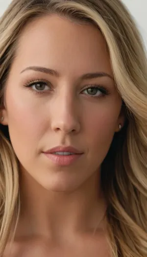 Create a upper body-portrait of Colbie Caillat, from her real life, ((showing her from the wait up))