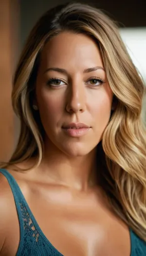 Create a half-portrait of Colbie Caillat.