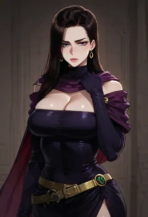 (Ratatatat74), (Lisa Lisa, Jojo's Bizarre Adventure), solo, looking at viewer, <lora:ratatatat74-000050:2>
