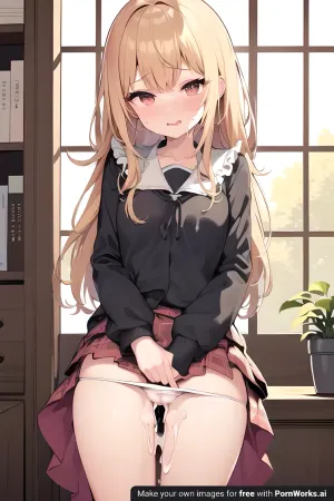 人工智能产生了一张小姑娘的照片, 上面插着一只章鱼, 她高兴地哭着,抱着可爱的胸罩,喘着大气. 她的头发是金发和粉色的 她戴着高清晰度眼镜