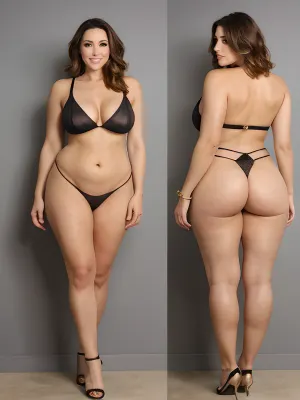 The woman's legs were toned and muscular, with long, lean muscles that rippled under her smooth skin. Her calves were thick and powerful, leading up to her strong thighs that flared out into a tiny waistline. Her ass was plum