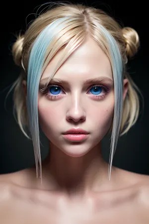 (((Thick russian blonde young adult young adult girl, messy bun haircut, ultra-detailed, seductive smile, professional photography, masterpiece, photo-realism))), (((symetric face, perfect face, very big eyes, ice blue eyes:1.4))), (detailed eyes:1.3), ((looking at viewer:1.3)), (perfect vibrant eyes, symetric eyes, detailed eyes, clear blue eyes, realistic), arward winning photography, dslr, highest quality, insanely detailed, bright eyes, Highly detailed Portrait, sharp eyes, 35 mm, 8k, sharp, highly detailed skin, photo, hyperrealistic, <lora:add_detail:.5>, dark, theme, <lora:LowRA:.5>