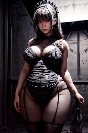 Una joven en un tutu se puso con confianza frente a una cámara, usando un maillot de estrella porno generado por AI y sonriendo para la cámara