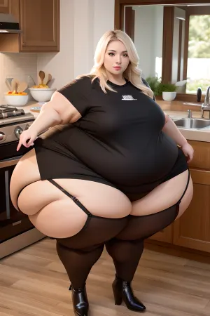 woman, beauty, detailed, lusciuous hair, come fuck me expression, dering look, lips, detailed body, medium breasts, detailed vagina, facing viewer, kitchen setting, perfect butt, 18 years old, wide hips, slight bush, seductive, looking at camera, <lora:milking_machine:.5>, <lora:hyperbottomheavy_lora_v2:.8>, WeightChubby, WeightObese, WeightImmobile, <lora:Fat:.5>, muscle, muscles, hyper, <lora:musclesV7:.5>, jg_4mouranth