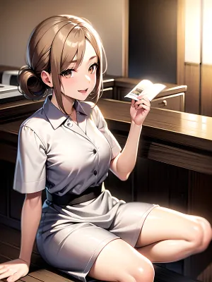 女性は、最新のマンガを眺めながらコーヒーを浸しましたが、突然彼女の星から座っている男に気づきました。 彼女はすぐに見ました、そのような親密な瞬間に巻き込まれているために自分自身の侵害と恥ずかしい感じ