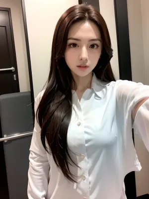 叙利亚医生带着她的阿拉伯特征和令人惊叹的身体,穿着医生制服自拍。 然后,她张开嘴,自拍了一张,从嘴上的精液上露出来。 那个女人带着一张半身照片