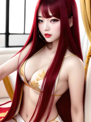 Il palazzo d'oro era un bordello dove le ragazze più belle del mondo sono venuti a lavorare. Una di loro era una ragazza cinese con capelli lunghi e retti, canne reali, e capelli pubici che era bianco come neve. Aveva occhi rossi e