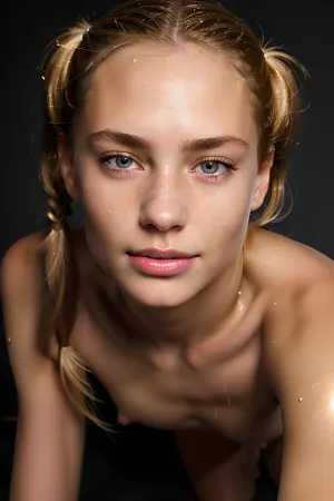 一个臀部窄,腿长的瑞典女人正脸朝上躺在床上,只穿着坦克的顶部和内裤. 她用智能手机从不同角度拍摄自己照片时,身体上可以看到她的光线. 她已经