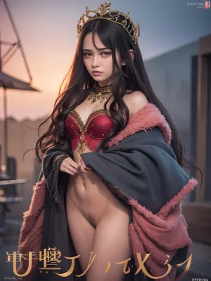 masterpiece, (((best quality))), ultra-detailed, {cinematic lighting}, Uber realistic, sweet Russian princess beauties in throne hall, light black long hair, (18 years:.6), ((petite body tiny:1.5)), fulldressed in princess Costume lightblue-red covers the whole body, (dressed covers whole body:1.8), view random, tiny breast, curly long hair, face with small freckles, green eyes, lots of fog, 8K lens, 50mm f/1.8, natural light, high contrast, studio lighting, Russian face, see in camera