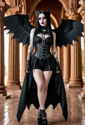 La ragazza era una goth, e lei amava indulgere nelle sue fantasie scure. Aveva una collezione di porno di migliore qualità, e lei avrebbe passato ore a guardarlo. Un giorno, si inciampò su un'immagine generata dall'intelligenza artificiale di sé nuda con