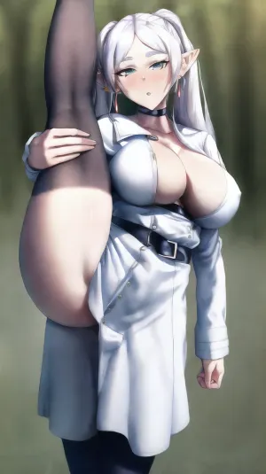 弗里伦温特(FrierenWinter)是一位25岁的女子,有着一模一样的眼睛和完美的眉毛,有着一对称的面部,有着美丽的眼睛和完美的眉毛. 她的胸口很大 完全适合她的白色披风。 FrierenWinter的一样