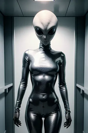 Uzaysız beyaz bir odada, bir vücutsuit giyiyor ve parlak bir metal prob tutuyordu. Bana monoton seste konuştu, "Ben burada cinsel enerjinizi toplamak için buradayım.