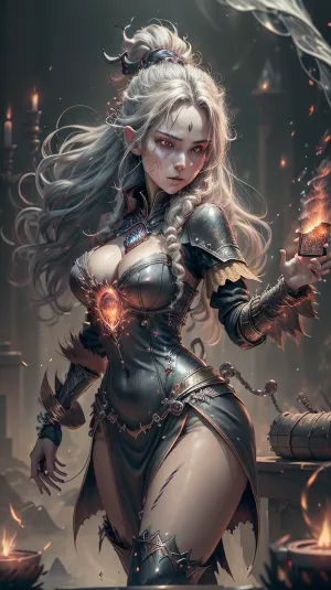 (best quality, photorealistic, masterpiece:1.3), 20 year old girl, cute tall and, very long hair, (disheveled:1.3), round ass, portrait, solo, half shot, detailed background, detailed face, (vamptech theme:1.1), smirk, (card-wizard:1.05), swindler, yellow magician outfit, dynamic pose, (cards floating in the air:1.15), flames in background, ethereal atmosphere, higly detailed textures, intricate details, myaf, pyrokinesis, fire, magic, fireball, fighting, stance, NodesTech, data-space, holographic, <lora:add_detail:.6>, <lora:Fire_VFX-000010:.5>, <lora:NodesTech-20:.5>, vamptech, blood, vampiric, <lora:VampiricTech-20:.5>, shui, flowing, water，shui, water, droplets, splashing, sprays, drops, fall, lapping, wavelets, <lora:Yuansuli_shui:.5>