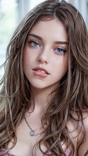 A mulher tropeçou em uma foto de um modelo com um penteado 8K, maquiagem de comprimento total e lábios vermelhos. Ela ficou intrigada com a variedade de opções disponíveis nesta plataforma e decidiu salvá-los todos para mais tarde