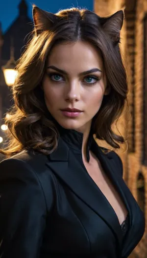 Uzun siyah saçları olan bir kadın ve kedi benzeri bir elbise, dimly lit caddeleri aracılığıyla sarsıldı, yüksek topu en son projesine yaklaştıkça, gerçekçi pornografik görüntüler üretebilecek bir AI programı. Onun Her Onun Her