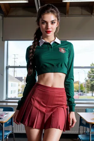 AI, ince bir vücut, yüksek kaliteli makyaj ve yüksek ayrıntılı deri dokusu olan spor salonunast kızın porno resmini üretti ve son derece ayrıntılı ve gerçekçi cilt dokusu oldukça ayrıntılı ve gerçekçidir