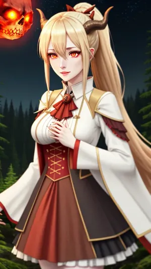 Frederica, uma criatura mítica com cabelos longos e chifres, vagueia pela floresta à noite. Ela se depara com uma mulher se masturbando para fotos de si mesma com olhos largos e boca aberta. O cabelo da mulher é loiro e flui até ela