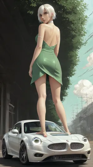 Harper ist ein atemberaubendes Auto mit einem Rennwagen-Design und einem professionell aussehenden Spoiler. Es ist aus 100% Polyester und hat einen verstellbaren Riemen, der auf verschiedene Weise getragen werden kann. Das Kleid ist vollkörperig, mit chiarosc