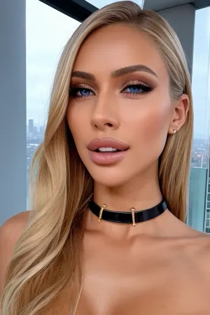 AI는 Instagram 모델의 아름다운 그림으로 큰 breasts와 좁은 엉덩이를 포함한 완벽한 기능을 제공합니다. 그녀는 완벽한 뺨뼈, 넓은 눈 및 비대칭 얼굴 특징을 가지고 있었다. 그녀의 광택 있는 입술은 얇고 분홍색, 힌트와 함께