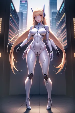 Die AI generierte Porno-Bild einer nackten Androide Frau mit hoher Definition, ultra-detailed Körper und Gesicht ist das beste, was ich je gesehen habe