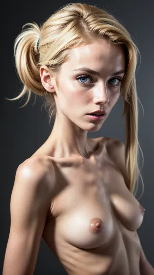 Die junge Frau, ein Supermodel mit hohen Wangenknochen und eine zarte Kieferlinie, hatte natürlich schlanken Körper. Sie trug einen nackten Bikini, der ihre Kurven und weiche Haut beschleunigte. Ihre Augen waren blau und ihre Haare waren lang und blond, Cass