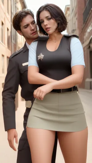 A woman dressed as a police officer was caught by authorities and arrested for violating privacy laws