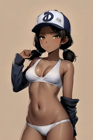 Clementine, ein junges Mädchen mit dunkler Haut und kurzen Haaren, liebte es, Baseball-Caps zu tragen und ihre Zwillinge waren immer draußen. Eines Tages entschied sie sich, ein Bild von sich zu machen, das ein sexy Outfit mit ihren Zwillingen Out trägt. Das Bild ging