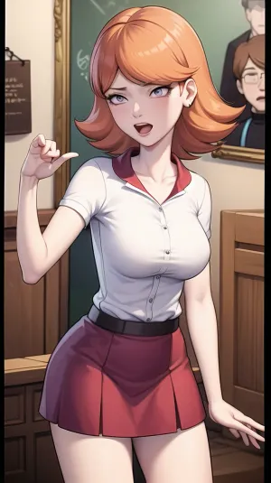 남자는 도움이 될 수 없습니다 그러나 여자의 노출 된 야수에 출연, 그는 너무 공개 발견. 그녀는 그의 가제와 미소를 밝히고, 그녀가 그를 태운 것을 알고