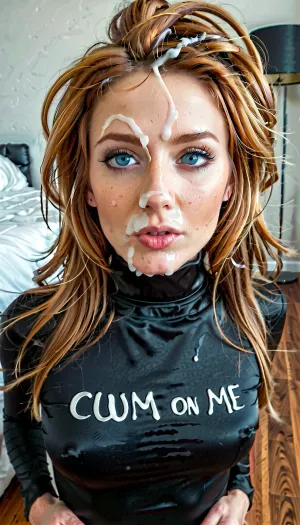 밝은 빨간 가을 빨간 머리를 가진 그녀의 무릎에 적당 모형은, 까만 목록 목 공단 정상을 착용하는 백색 쓰기에 있는 'cum를 가진 까만 목록 목 공단 정상을, 구경꾼에 봅니다. 그녀는 완벽한 모유와 완벽한 몸을했다. 그녀의 긴 messy 후