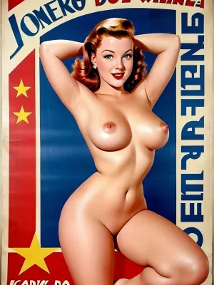 La jeune gingembre entièrement nue a montré sa souplesse et ses étirements pour le réalisateur, qui cherchait une affiche à utiliser dans son prochain film. La souplesse de la fille était en plein écran, car elle a contorsé son corps en différentes positions, la montrant