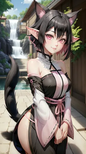 The woman with the beautiful black hair, pink eyes, and white haori captivated viewers with her smile and long ears