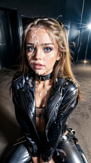 Кожаная женщина с идеальными глазами и плотным 8-кашкой на шее, в латексных брюках, обнявших каждую кривую ее тела, стояла перед экраном компьютера. Ее окунь была на его лице, и она