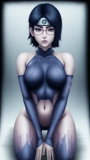 La donna con il miglior protettore della fronte, il simbolo Mangekyou Sharingan, e la pelle perfetta in Konohagakure è stato visto rotolare i suoi occhi mentre indossa una tuta blu. Aveva spalle nude e uno sguardo caldo che ha fatto sciogliere gli uomini