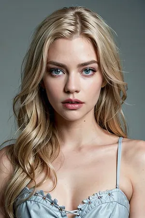 woman, Image of, adult, model, platinum blonde, bleach blonde, pale blue eyes, (masterpiece), full body shot, photo realistic, best quality, <lora:detailed_eye-10:.5>, <lora:Anya Joy:.345>, <lora:JENNIE:.234>, <lora:miamalkova:.5>