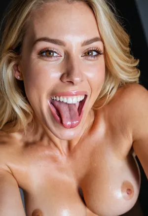 Женщина была в середине очень детальной порносессии, с ее широкими глазами, и ее рот широко раскрыт. Она была одета в белую кавказскую рубашку, которая была пропитана тминкой, и ее лицо было покрыто тминкой от предыдущего