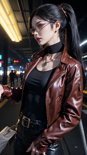 Женщина в плотной одежде с темными волосами и макияжем подошла к мужчине с полной бородой и очками, вспыхивая ее расщепление, когда она подошла к нему. Он с нетерпением ответил, заняв свой телефон, чтобы сфотографировать ее, на что она не возражала