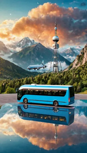 La donna ha visto una grande riflessione di un minibus allontanarsi dallo schermo del telefono, e una stazione spaziale ha volato in lontananza. Una carta sim sul suo telefono ha sostituito la vista di un minibus che lascia lo schermo del telefono