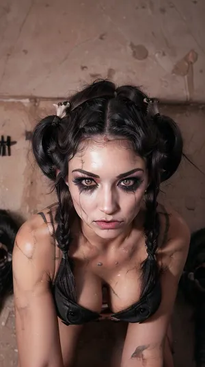 A mulher no retrato tinha uma tez perfeita com alto detalhe, mas a incapacidade da AI de gerar uma imagem de alta qualidade arruinou a beleza de seu retrato