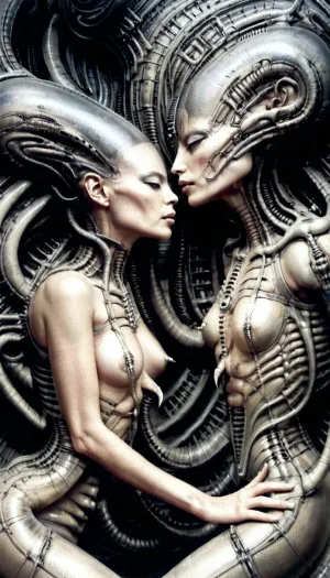 woman, giger latina alien, <lora:g1g3r:1>, y4nn, <lora:y4nn:.5>