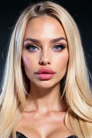 울트라 미니 메이크업 아티스트는 최고의 품질을 사용하여 완벽한 피부를 가진 현실적이고 매우 슬림한 몸을 만들 수 있습니다. 그들은 그런 다음 가장 높은 품질의 립스틱을 사용하여 젊은 외관을주고 머리는 매우 높은 상세한 가짜 속눈썹에서 스타일링되었습니다