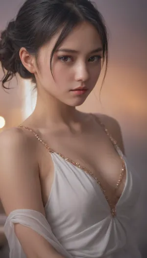 人工智能产生了一幅令人惊叹的动漫女孩的画像,具有令人着迷的特征,包括有美感和表现性的眼睛,用来增强外观的宝石,以及迷人的头发风格