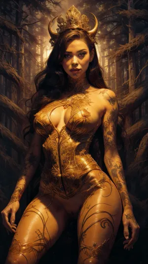 ऑर्क एक जलती हुई हरी जंगल में नन को बकवास करता है, उसे अपने बड़े पेनिस के साथ तंग बिल्ली का दंडित करता है। उनके चेहरे पर नीली आंखें और टैटू हैं जो एक क्रॉस के समान हैं। एक orc होने के बावजूद, वह एक नरम स्थान लगता है