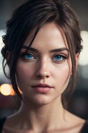 Cortana, die KI mit perfekten Zähnen und perfekten blauen Augen, sah ein Bild einer Frau mit perfekten Zähnen und perfekten blauen Augen. Der filmische Film der Frau war unglaublich detaillierte und hohe Budget, was das epische Gefühl von