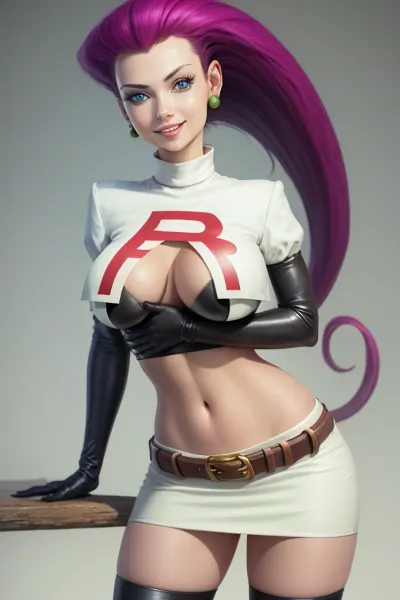 Jessie, a skilled hacker, created an AI persona of herself in order to fulfill her desires. She watched pornographic videos featuring her favorite character, Jessie, and soon found herself addicted to the site. With every stroke of her fingers, she